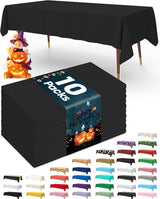 Pureegg Plastic Table Cloth Disposable 10 Pack, 54 x 156 Inch Table
