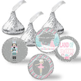 Nutcracker Land of Sweets Holiday Birthday Kiss Stickers 300 Pack