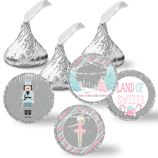 Nutcracker Land of Sweets Holiday Birthday Kiss Stickers 300 Pack