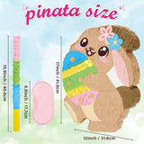 Easter Bunny Piñata Easter Piñata with Blindfold and Stick Spring