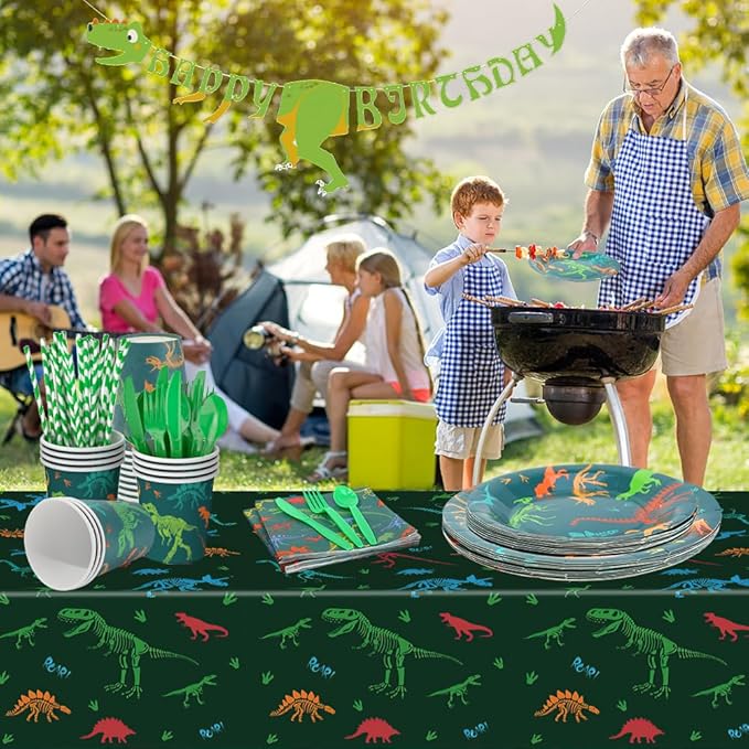 Dinosaur Birthday Decorations Tableware Set Birthday Party Supply