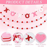 3pcs Valentine's Day Garland Felt Ball Garland 10ft Pompom Garland