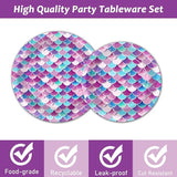 96 Pcs Mermaids Party Decorations Supplies Mermaids Ocean Birthday
