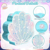 Mermaid Tail Piñata Ocean Supplies Pull String Seashell Fish