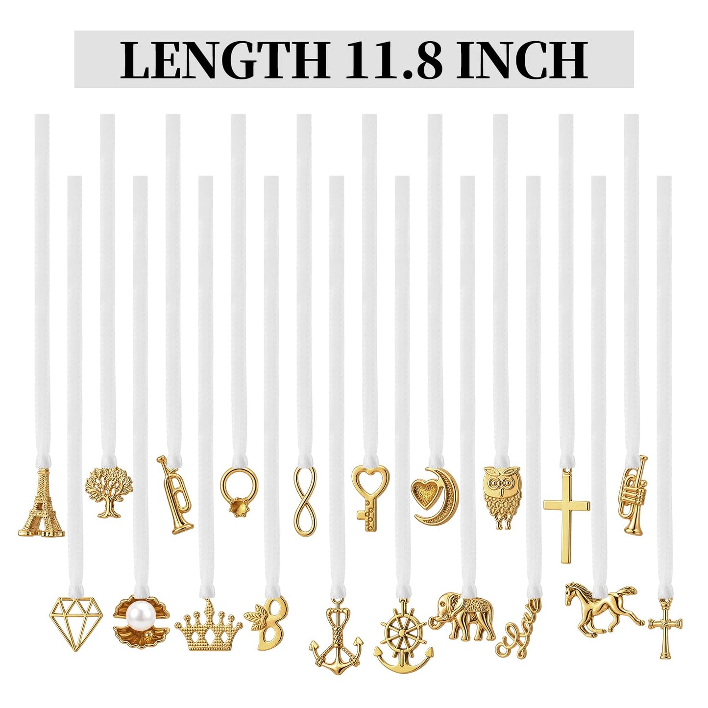 Solsew 20 Pcs Coquette Cake Pulls on Ribbon Decorations Traditional