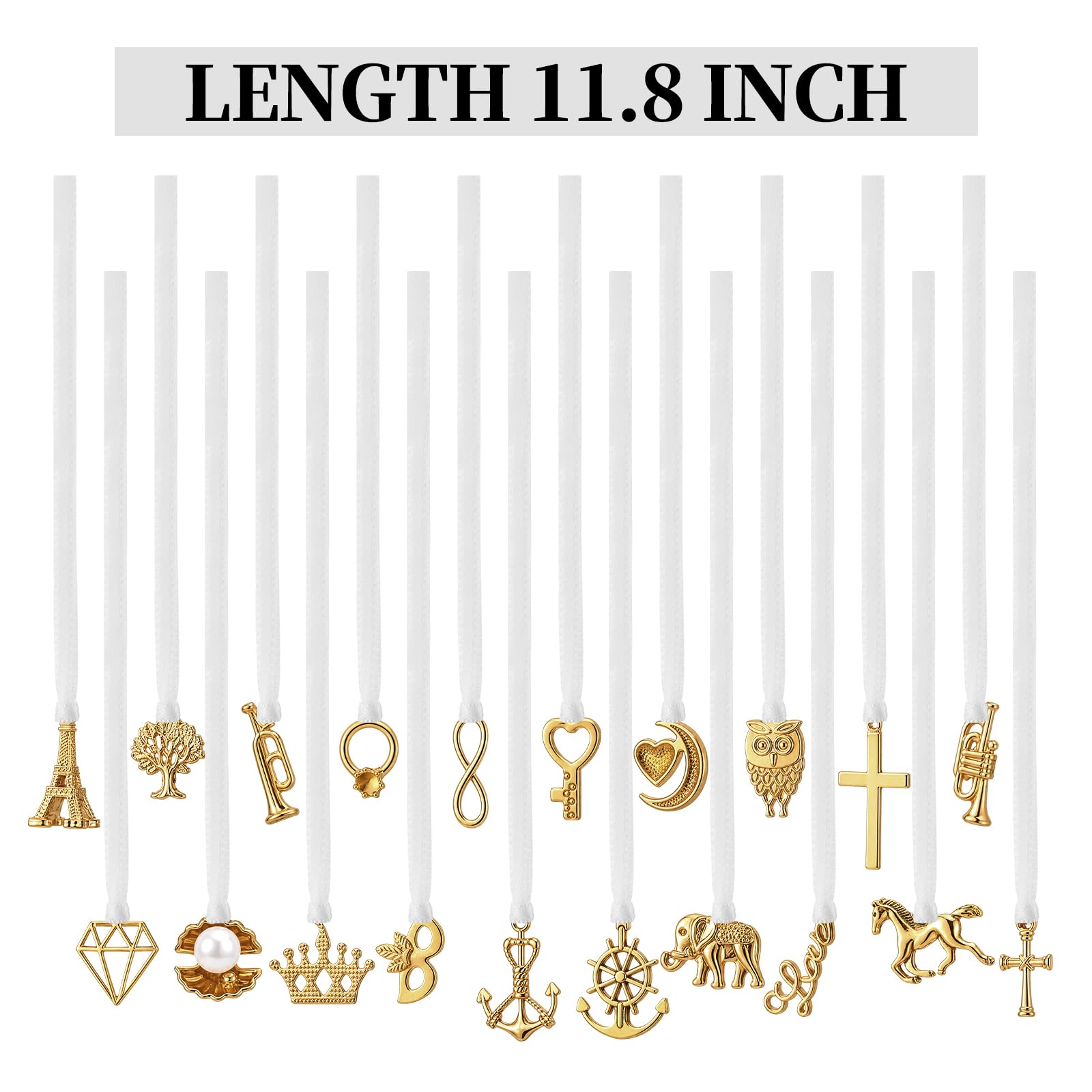Solsew 20 Pcs Coquette Cake Pulls on Ribbon Decorations Traditional