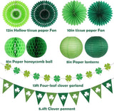 St Patricks Day Decorations Green Party Supplies Four leaf Clover