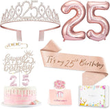 25th Birthday Decorations Gifts for Women Including 25 year old Cake
