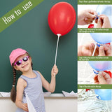 PP OPOUNT Upgraded Version 100 Pieces White Plastic Balloon Sticks