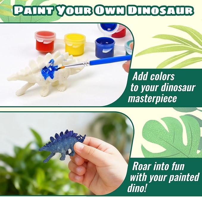 Dinosaur Toys for Kids 3 5 DIY Painting Art Crafts Includes 12 Dino