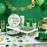 St Patrick's Day Disposable Tableware for 25 Guests Irish Themed