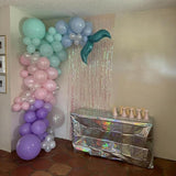 Mermaid Balloons, 60Pcs 12inch Metallic Purple Pink Blue Balloons
