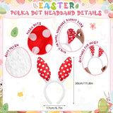 24 Pcs Easter Bunny Ears Headbands Glasses Set Easter Party Favor