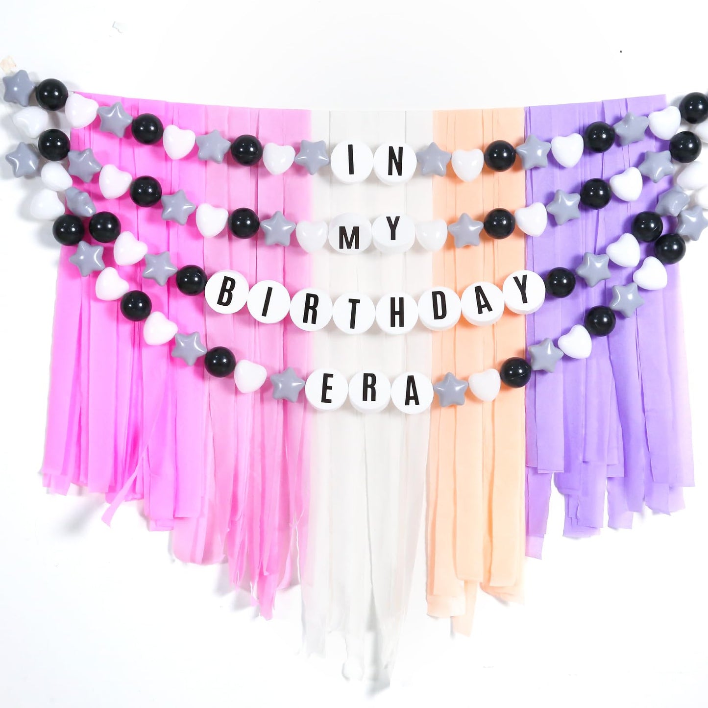 DIY Giant Friendship Bracelet Birthday Garland Kit with Letters Ball