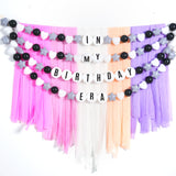 DIY Giant Friendship Bracelet Birthday Garland Kit with Letters Ball