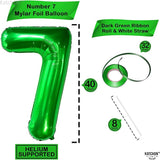 KatchOn, Giant Dark Green Number 7 Balloon - 40 Inch | 7th Birthday