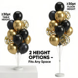 Balloon Column Stand Kit,2 Sets of Assorted Rainbow Balloon Tower