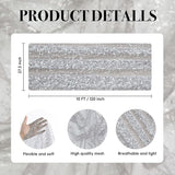 Artoid Mode Grey Gold Gauze Table Runner 120 Inch 10FT, Glitter