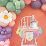 Baby First Birthday Party Decorations Macaron High Chair Banner