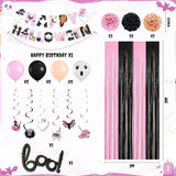 Pink Halloween Party Decorations Set Include HAPPY HALLOWEEN Banner