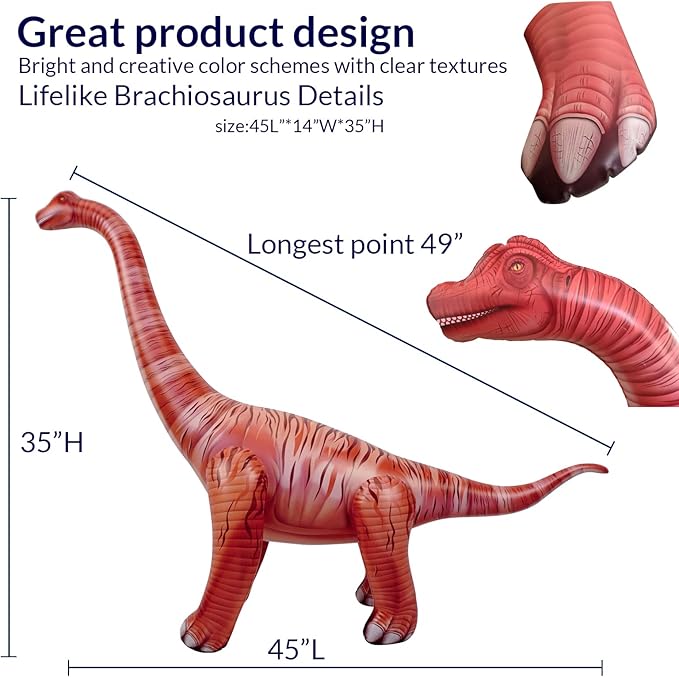 45 Inflatable Dinosaur Party Decorations Jurassic Birthday Party