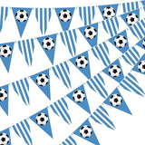 Faccito 5 Pack Blue Soccer Banners Soccer Party Decorations Sports