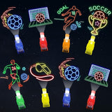 36Pcs Soccer Themed LED Finger Lights Soccer Party Favors Glow in