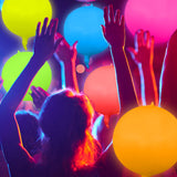 Vertintong 12 Pcs Round Glow in The Dark Neon Balloons Foil Birthday