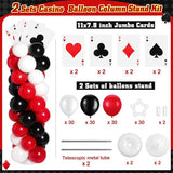 138 Pcs Casino Theme Party Decorations Set 8 Jumbo Poker Cards