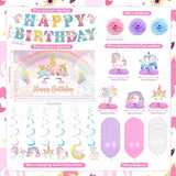 Unicorn Birthday Party Decorations Unicorn Happy Birthday Banner