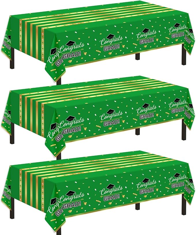 Childom 3 Pack Graduation Tablecloth,Graduation Decorations Class of #