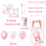 Ballerina Birthday Party Decorations Ballerina Party Tableware Kit
