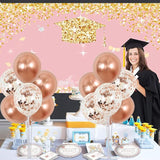4 Set Rose Gold Balloon Centerpiece for Table Balloons Stand Kit for