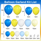 Blue and Yellow Balloon Arch Kit, Pastel Yellow Blue Lemon Balloon