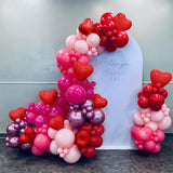 Valentines Day Balloon Arch Kit Pink Red Balloons Garland Red Pink