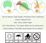 Hot Air Balloon Decorations for Baby Shower Pastel Mermaid 8 Pack