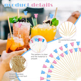 100Pcs Baby Gender Reveal Cocktail Picks Boy or Girl Theme Decor