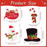 28 PCS Christmas Photo Booth Props Christmas Party Supplies Selfie