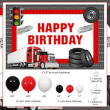 Construction Truck Birthday Party Decorations Semi Truck Happy