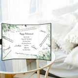 Retirement Decorations Watercolor Leaf Retirement Signature Book