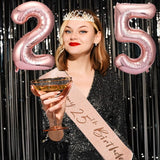 25th Birthday Decorations Gifts for Women Including 25 year old Cake