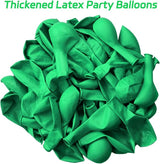 Green Balloons 12 Inch 100 Pack Thicken Latex Green Balloons for