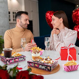 48 Pcs Valentine's Day Party Supplies Movie Night Paper Snack Trays
