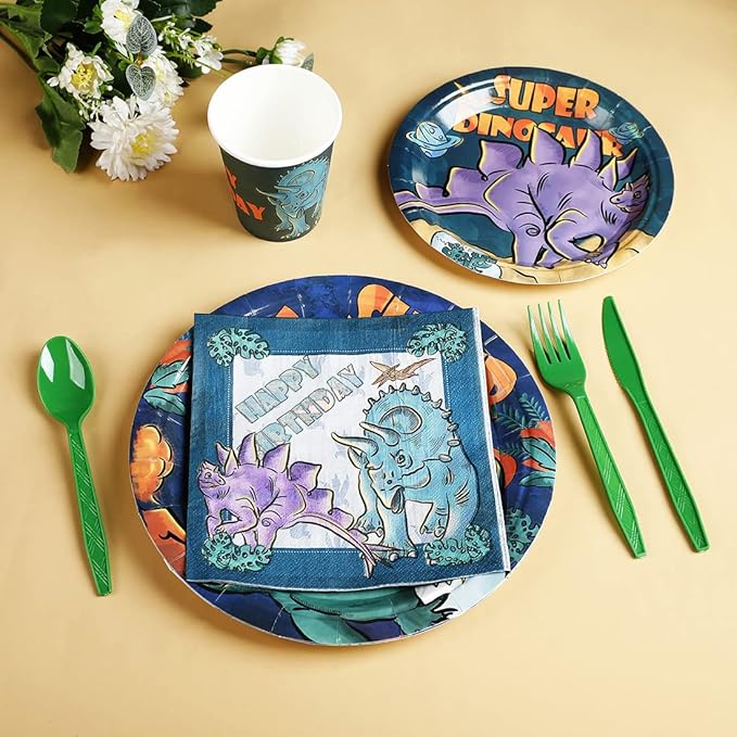 Dinosaur Birthday Party Supplies Kit For Boys Dinosaur Party