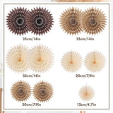 PAPER JAZZ 11 Pcs Brown Party Decorations Neutral Party Decorations