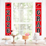 DAZONGE Graduation Decorations 2026, Red and Black Class of 2026