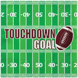 Football Party Supplies Kit Serve 25 Includes Dinner & Dessert