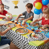 50Pcs Race Car Tableware Dinnerware Set Disposable Hot Car Wheels