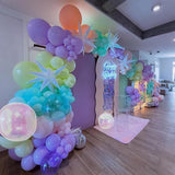 Pastel Balloons Arch Magic Unicorn Birthday Party Decorations Purple