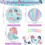 Mermaid Birthday Party Supplies 9 Disposable Dinner Plates 7 Dessert
